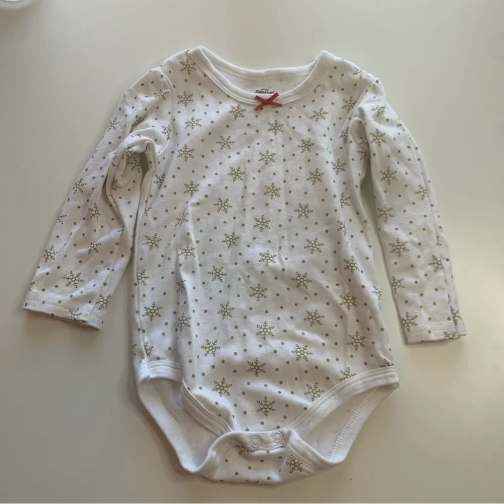Holiday Red Ruffled Bodysuit for Kids